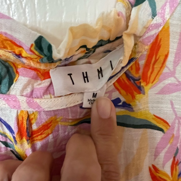 THML Multicolor Floral Ruffle Top - Picture 2 of 2